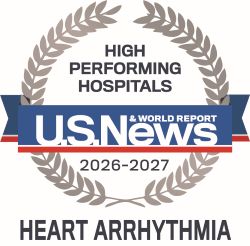 Badge-Hospitals-Procedures_Conditions_Heart Arrhythmia High Performing Hospitals - US News 2026-2027 - Heart Arrhythmia