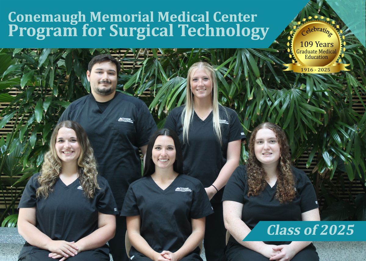 Conemaugh Memorial Medical Center Program for Surgical Technology Class of 2025