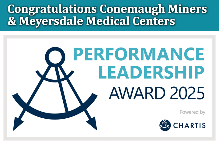 Conemaugh Meyersdale, Conemaugh Miners awarded by The Chartis Group