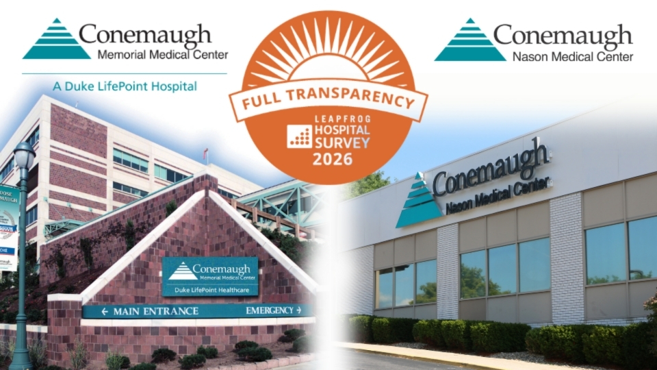 Conemaugh Health System facilities Earn Full Transparency Badge from The Leapfrog Group