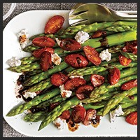 Asparagus with Balsamic Tomatoes