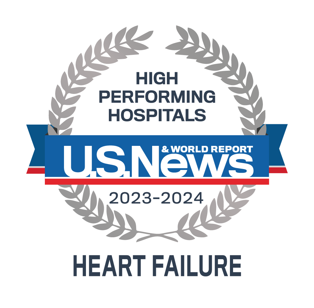 USNWR 2023-2024 High Performing Hospitals for Heart Failure